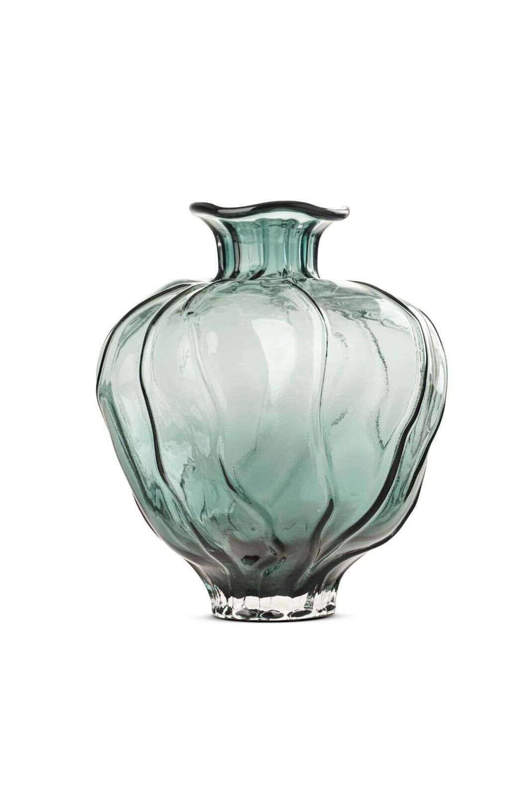 Yeşil Cam Vazo 30x26 cm