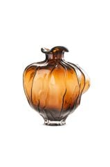 Kahverengi Cam Vazo 30x26 cm