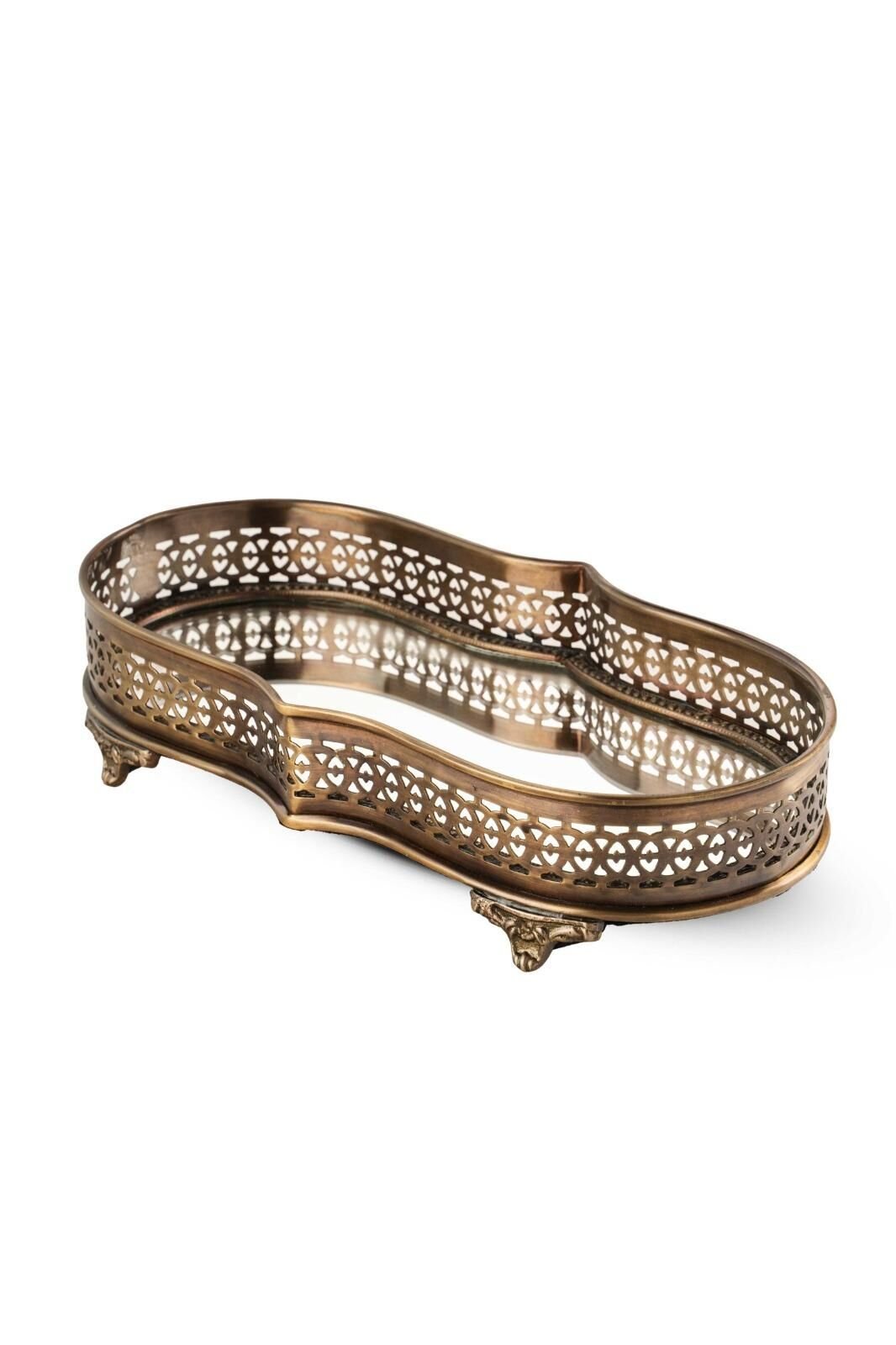 Prinç Aynalı Tepsi 28*15 cm