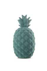 Flok Kaplı Deniz Mavisi Ananas 30x15x15 cm