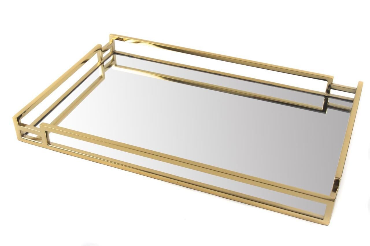 Gold Luna Dikdörtgen Tepsi 56x36cm