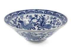 Blue Blanc Pors Dekor Kase 40x15 Cm