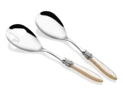 Laura Chrome Kemik Salata Servis Seti