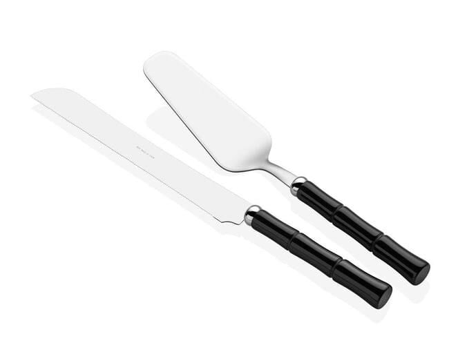 Rivadossi Bamboo Siyah Pasta Servis Seti