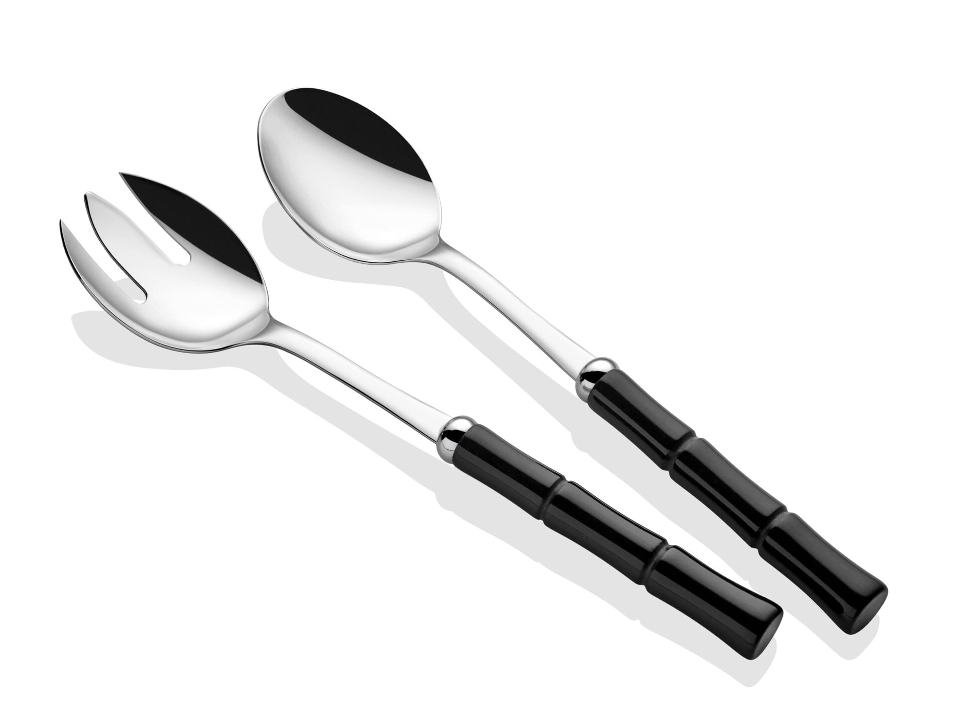 Rivadossi Bamboo Siyah Salata Servis Seti