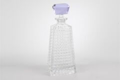 Royal-Hex Cam Lila Kapaklı Şişe 9x12x30cm