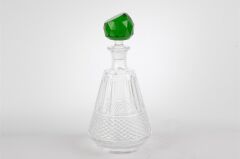 Royal-Hex Cam Yeşil Yuvarlak Kapaklı Şişe15x30cm