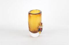 Crystal Amber Cam Vazo 12x16x22cm