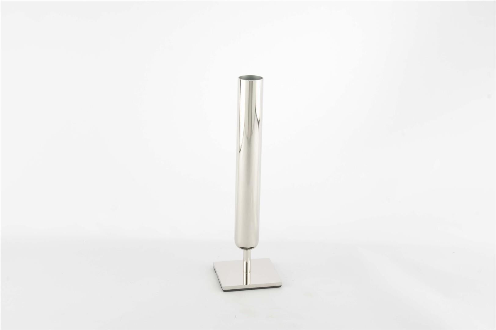 Platin Kısa Vazo 8x27cm