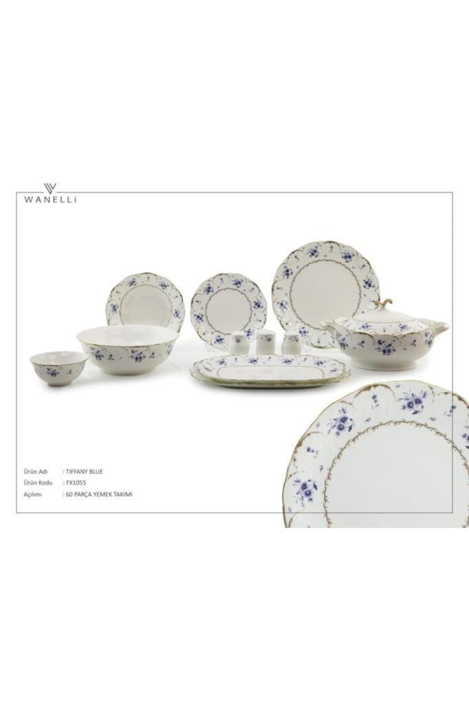 Wanelli Tiffany Blue 60 Parça Yemek Takımı