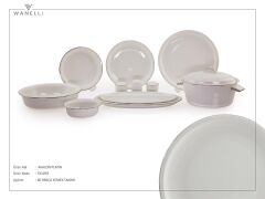 Wanelli Avalon Platin 60 Parça Yemek Takımı