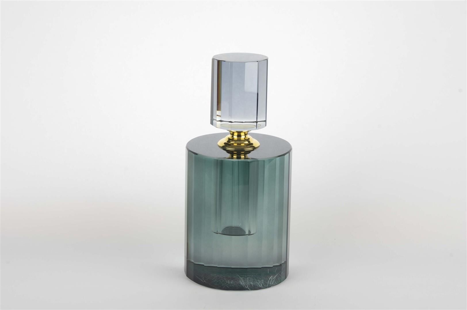 Kristal Yeni Mavi Şişe 22x10cm