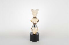 Kristal Şampanya Şamdan 27x7cm