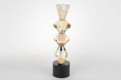 Kristal Şampanya Mumluk 33x8cm