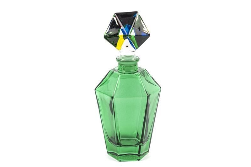 Yeşil Renkli Cam Şişe 21cm 200ml