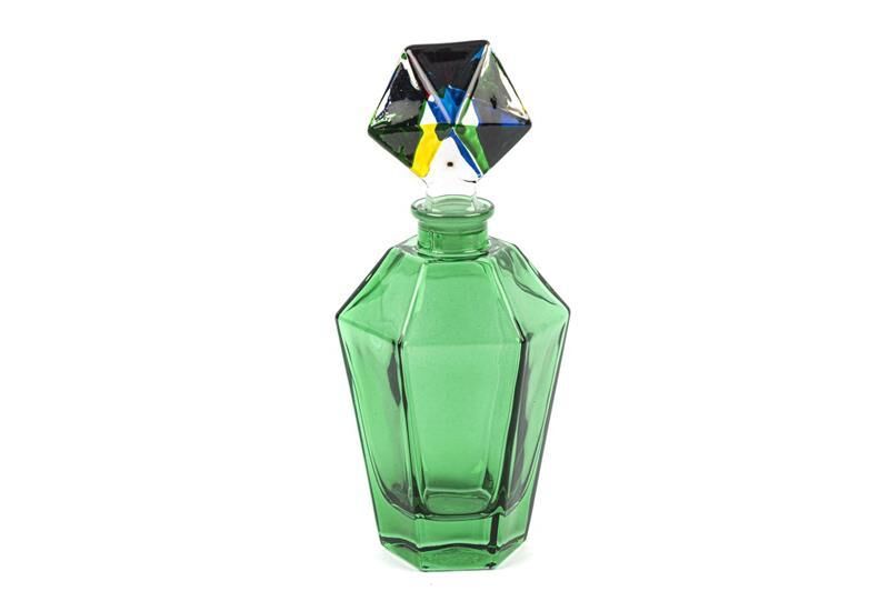 Yeşil Renkli Cam Şişe 21cm 200ml