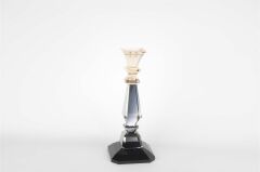 Kristal Füme Şamdan 30x12cm