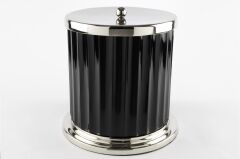 Riana Siyah Gümüş Çöp Kovası 25x26cm