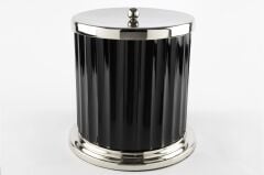 Riana Siyah Gümüş Çöp Kovası 25x26cm