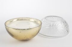 Bronz Cam Kapaklı Mum 18x16cm