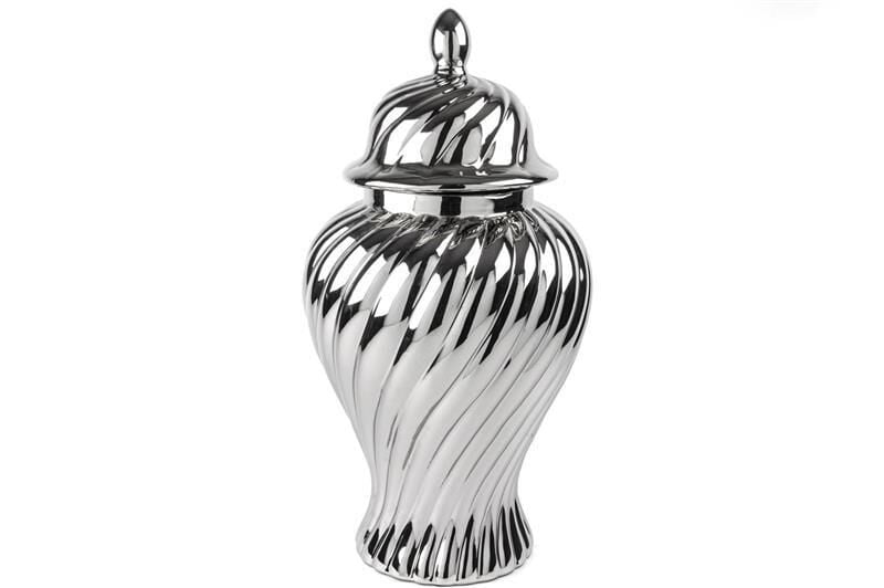 Silver Burgulu Seramik Küp 32x60cm