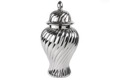 Silver Burgulu Seramik Küp 32x60cm