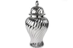 Silver Burgulu Seramik Küp 32x60cm