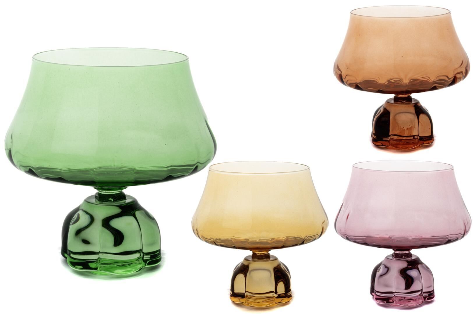 Rolly Ayaklı Renkli 4lü Kup