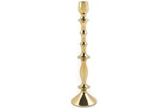 Gold Metal Boğumlu Mumluk 35 Cm