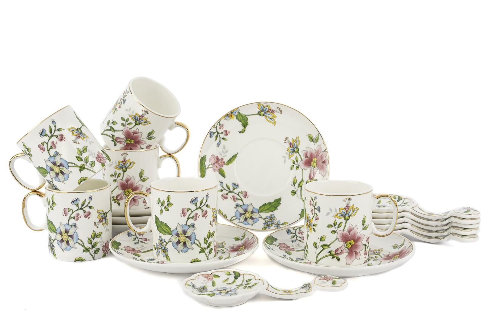 Florid 6lı Kahve Fincanı Seti 18prç 100cc