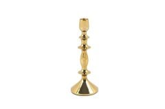 Gold Metal Boğumlu Mumluk 23 Cm