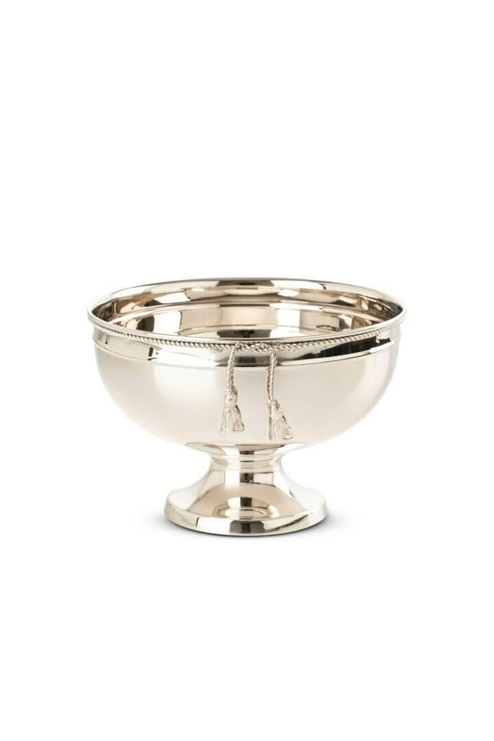 Halat Detay Yuvarlak Metal Kase 16*23 cm