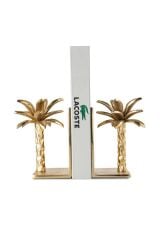 Palmiye Metal Döküm Gold Kitap Tutucu 20 cm