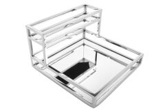 2 Katlı Aynalı Sunum Tepsisi 30x30x17cm