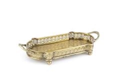 Bakır Antik Tepsi 33x15x6cm