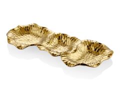 Lotus Gold 3 Gözlü Tabak 49x21,5x4 Cm