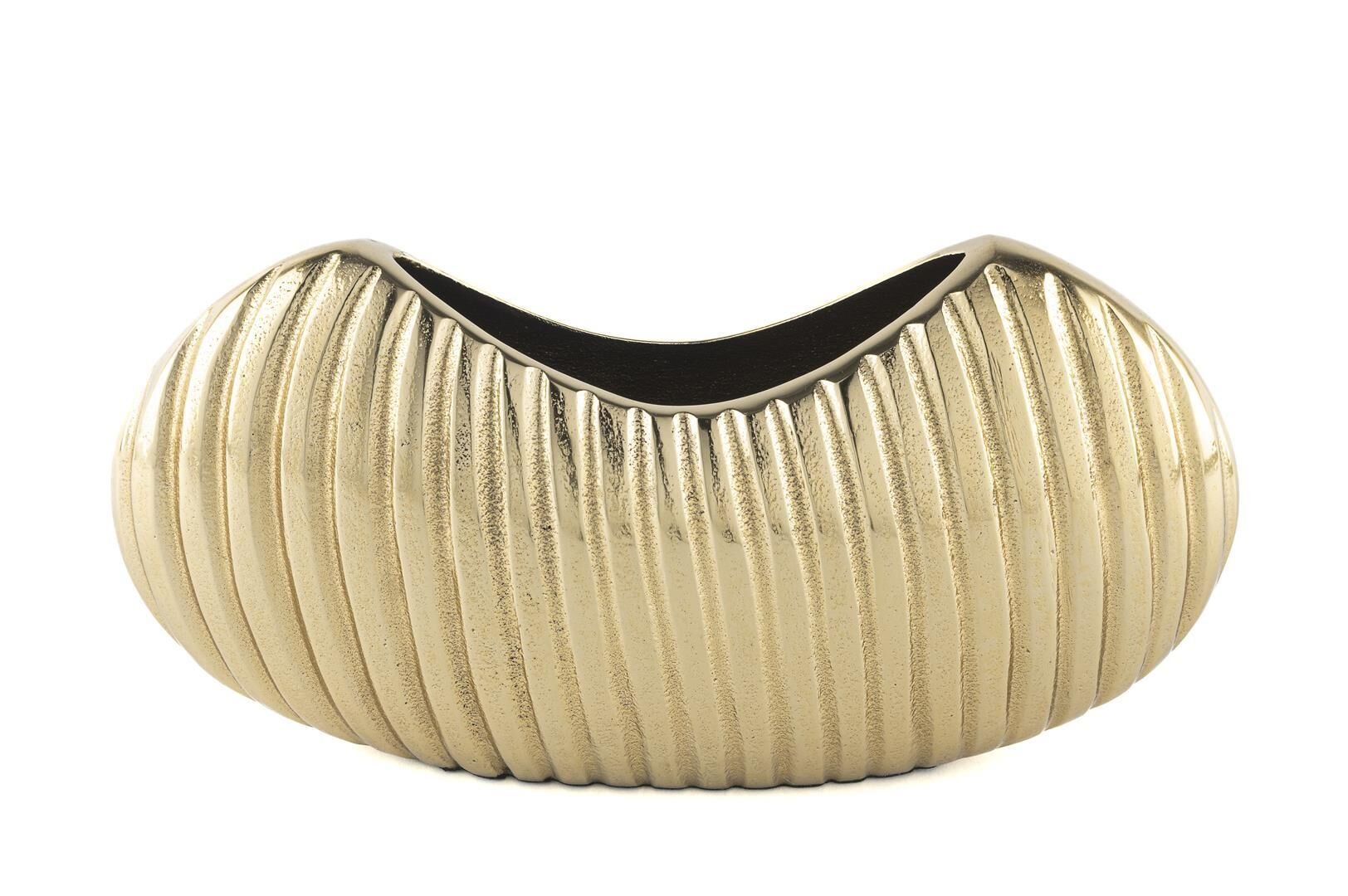 Gold Oval Vazo 27x7x14cm