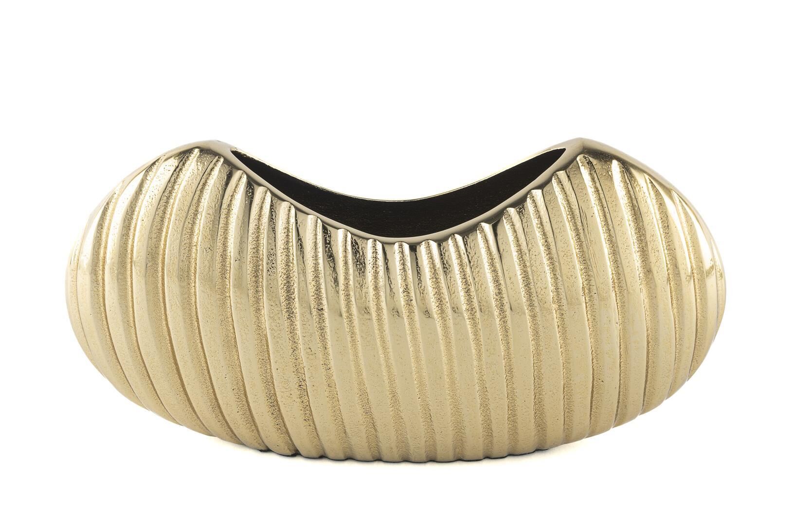 Gold Oval Vazo 27x7x14cm