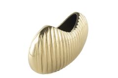 Gold Oval Vazo 27x7x14cm