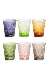 I.V.V Loto 6lı Set Renkli Bardak 32 Cl