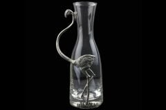 Gümüş Pelikan Cam Sürahi