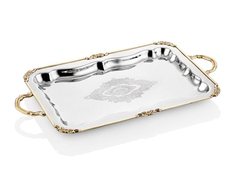 Black Pearl Sade Orta Boy Düz Tepsi 42x28x5 Cm