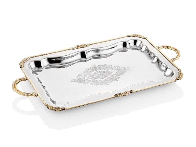 Black Pearl Sade Orta Boy Düz Tepsi 42x28x5 Cm