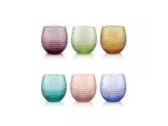 I.V.V Multicolor 6lı Set Su Bardağı 25 Cl Renkli