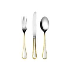 Herdmar Zorba Yarı Gold 87 Prç Çatal Kaşık Seti