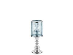 Charm Degrade Camlı Gümüş Küçük Mumluk 43 Cm