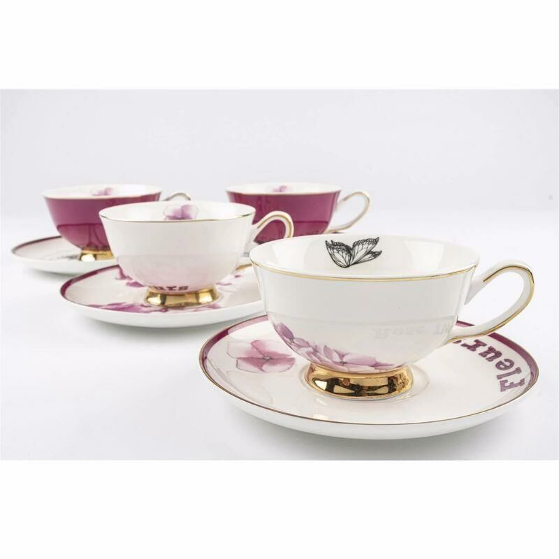 Pinky 4lü Çay Fincanı Seti