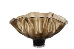 Kahve Vintage Cam Dekoratif Kase 26x42x26cm