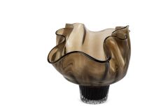 Kahve Vintage Cam Dekoratif Kase 26x42x26cm