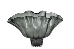 Yeşil Vintage Cam Dekoratif Kase 26x42x26cm